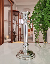 Portacandela in Argento 800 stile Inglese, nuovo, candeliere cm 20,5  n 17