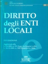 DIRITTO DEGLI ENTI LOCALI