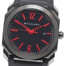Orologio Uomo Automatico BVLGARI Okto Ultra Nero BG041S Data Quadrante Nero_837059
