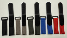 Velcro in Cordura/Pelle Sintetica 22/20mm compatibile Rolex Handmade in Italy