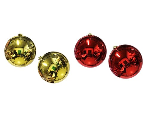 Palle rosse oro riflettenti - palle,