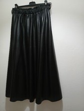 GONNA LONGUETTE NERA ECOPELLE DONNA TG U ZETA OTTO STUDIO COME NUOVA