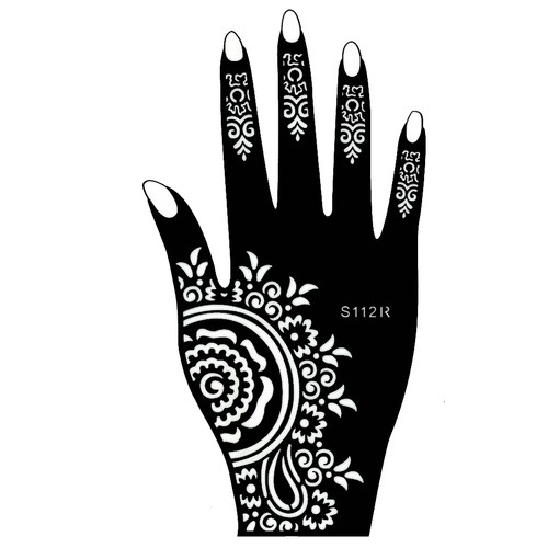 Stencil tatuaggio henné - , mano