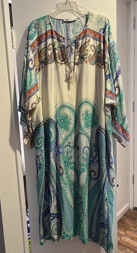 Zara paisley kaftan - zara,