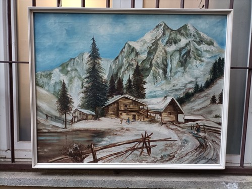 Quadro dipinto olio su - -,