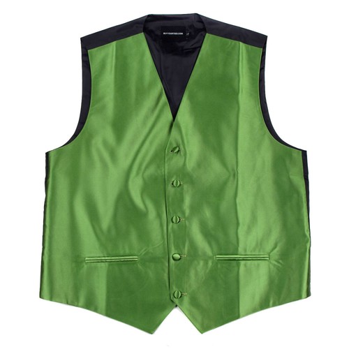 Gilet smoking uomo raso - , verde
