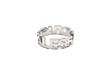 Anello con il nome in acciaio