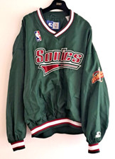 NBA Jacket Seattle Sonics Starter L XL top tracksuit jordan lebron kobe kd kyrie