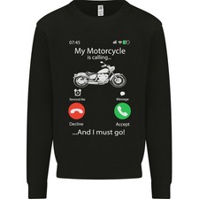 La Mia Moto Sta Chiamando Felpa Jumper Biker Per Bambini