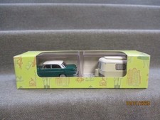 Brekina 1:87 20105 modellino auto Opel Rekord P2 berlina con Eriba in confezione originale BR182