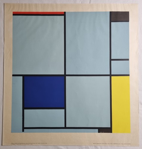 Sérigraphie après mondrian - sérigraphie,