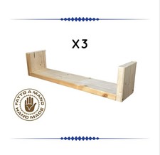 SET 3 MENSOLE DA PARETE IN