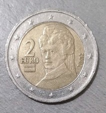 Moneta 2 Euro Austria 2002 Doppio Errore Di Conio