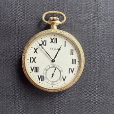 OROLOGIO DA TASCA ELGIN, ORO