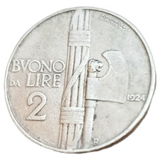 Moneta Buono da lire 2 - 1924