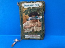 CALENDARIETTO DA BARBIERE PIETRO BORTOLOTTI 1910 BOLOGNA-COPERTINA CON DIFETTO.