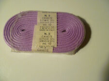 CANETE N° 3 NASTRO FETTUCCIA ALT 1,5 CM LILLA 10 MT TRE STELLE COTONE VISCOSA