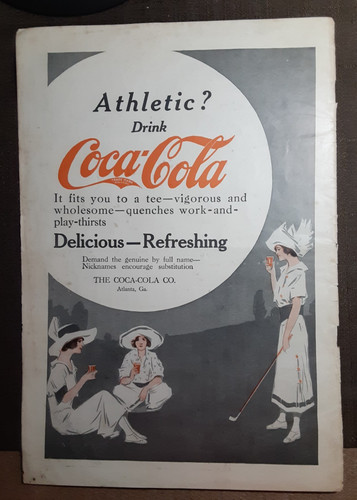 1914 coca cola - cola, 11"x16"
