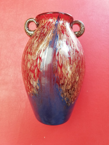 Urna vaso vetro artistico