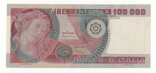 100000 lire botticelli - 100000,