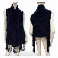 Gilet asimmetrico blu vera