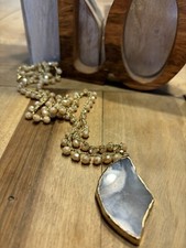 Collana Uncinetto Cristalli