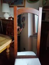 Specchio con cornice in legno da parete cm.90x45,5.