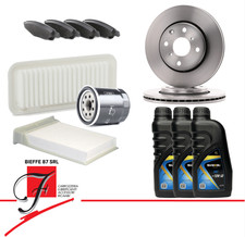 KIT TAGLIANDO + DISCHI E PASTIGLIE TOYOTA AYGO 1.0 - PEUGEOT 107 - CITROEN C1 1.