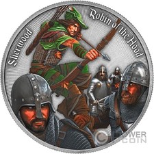 ROBIN OF THE HOOD Sherwood 1 oz moneta argento 1000 franchi Camerun 2024