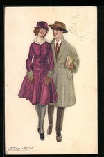 Cartolina Artistica Mauzan