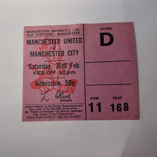 BIGLIETTO STUB-MANCHESTER