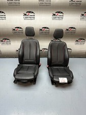 ⏺️ SEDILI ANTERIORI IN PELLE NERA CUCITURA ROSSA BMW F20 2012 M SPORT BERLINA 3H