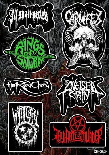 Adesivi deathcore whitechapel - adesivi,