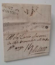 1808 R.ITALIA NAPOLEON VARESE-MILANO+tasssa 14 decimes+timbro/datario VARES-£544