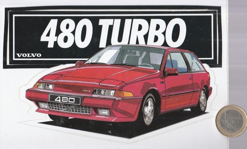 Automobile volvo 480 turbo - automobile.,