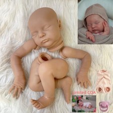 20 pollici realistico non dipinto reborn baby doll kit parti con certificato di autenticità Laura panno body dolls