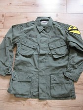 Vintage US Army Giacca Militare Vietnam 1st Cavalry Field Jacket " Giungla " M64