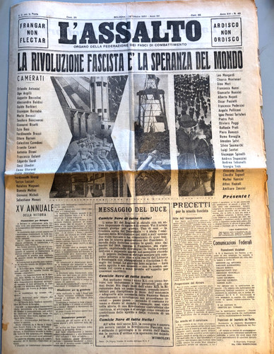 Fascismo mussolini assalto - mussolini, l'assalto