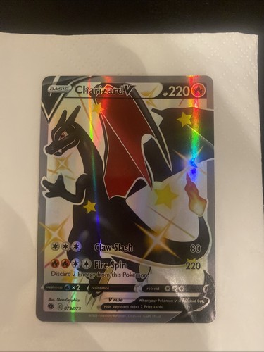Carta charizard shiny - v,