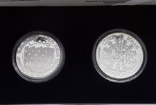 Dittico RSM Monete celebrative L'Europa del Domani 1999 Fondo a specchio