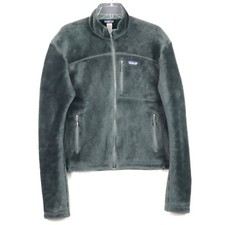 Patagonia R4 Regolatore Polartec Pile Pile Giacca Zip Grigio 36102 Uomo L DIFETTI