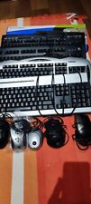 LOTTO 5 TASTIERE + 4 MOUSE - USB,PS2,wireless (Logitech Acer Kraun Kensington..)