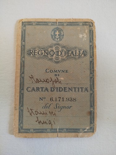 Carta identità regno - carta,