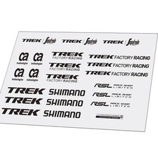 Adesivo TREK per Telaio Casco Cappello di Strada Bici Bici Corsa Ciclismo Decalcomanie