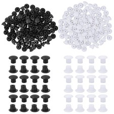 200 Pezzi Tappi Ciechi Neri Set Tappi per Fori Bianchi 5 mm Tappi Sigillanti B