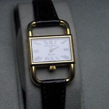 BAUME & MERCIER LUCCHETTO ORO 18 KT. AL QUARZO ANNI '80 COMPLETO DI SCATOLA