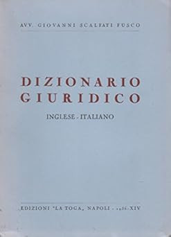 Dizionario giuridico inglese - dizionario,