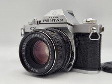 [N.MINT] Pentax K2 Silver 35mm SLR Film Camera + SMC PENTAX 55mm F1.8 dal Gia...