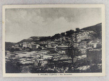 CARTOLINA S MAURO CILENTO SALERNO VIA SORRENTINI VIAGGIATA 1955 FORMATO GRANDE