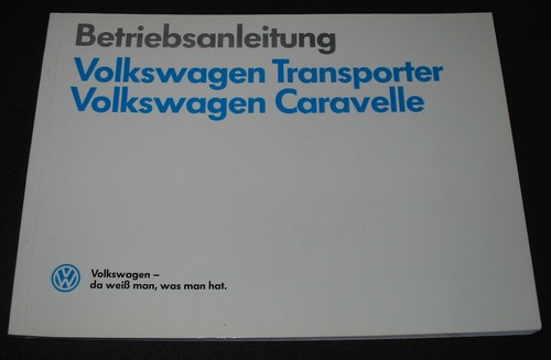 Betriebsanleitung caravelle - vw,